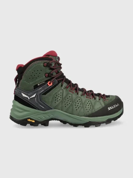 Salewa pantofi Alp Trainer 2 Mid GTX femei verde negru