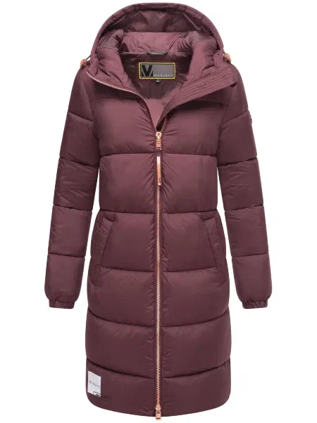 MARIKOO Palton de iarnă / bordeaux roșu