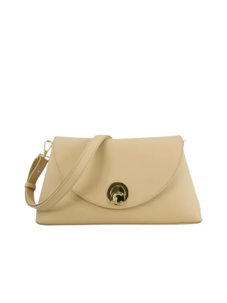 Torebka crossbody Coccinelle skórzana beżowa