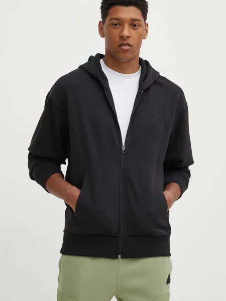 Pulover adidas All SZN s kapuco črna