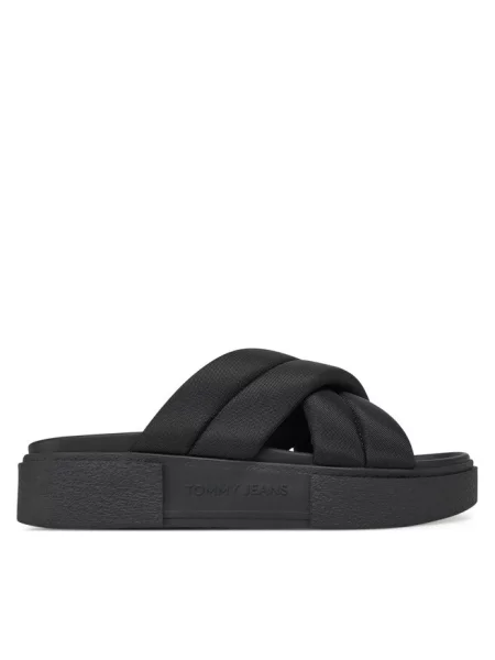 Klapki Tommy Jeans czarne