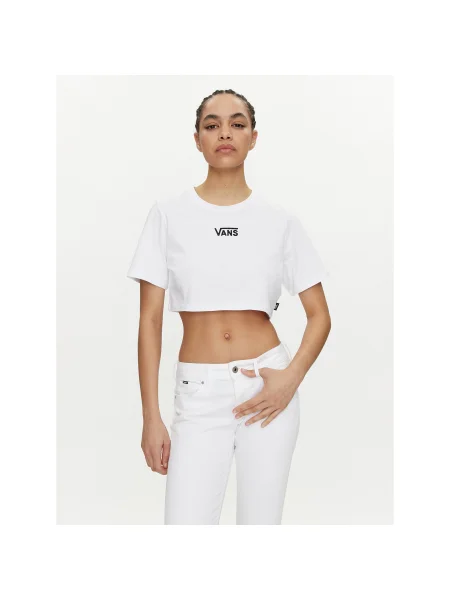 Vans Póló Flying V Crew Crop Ii Regular Fit fehér