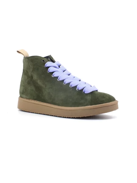 Sneakersy Panchic skórzane zielone