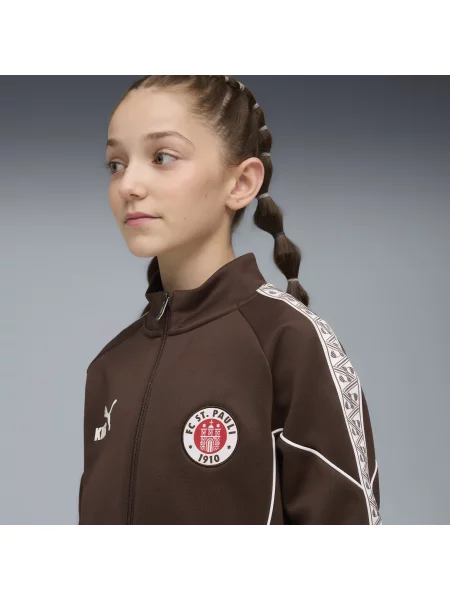 PUMA Młodzieżowa kurtka FC St. Pauli KING Anthem Odzież brązowy