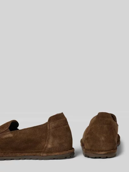 Loafersy z naturalnej skóry welurowej model Utti' Birkenstock