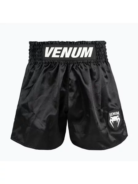 Тренувальні шорти Venum Classic Evo Muay Thai black/white білі
