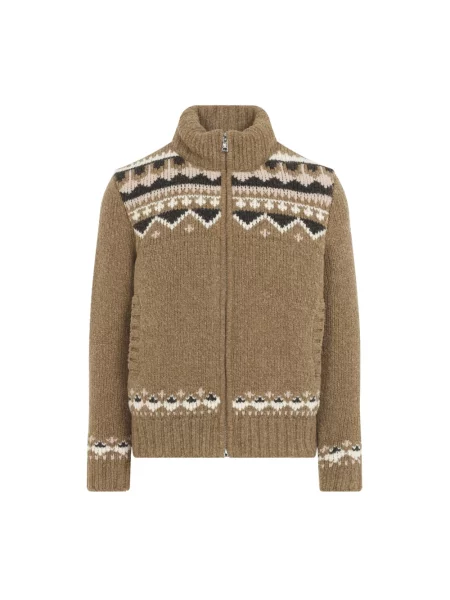 Kardigan Moncler brązowy