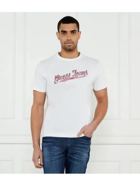 Guess Jeans Póló | Regular Fit fehér