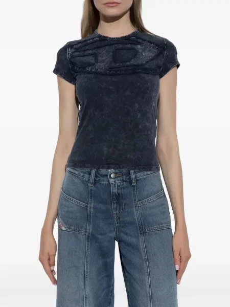 Tricou Diesel cu autograf albastru