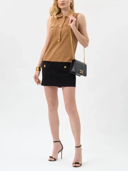 Платье Elisabetta Franchi бежевое