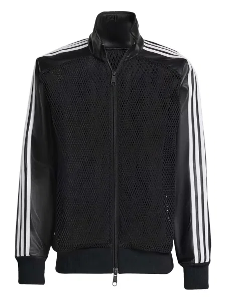 Риза Adidas с връзки на райета с дантела розово