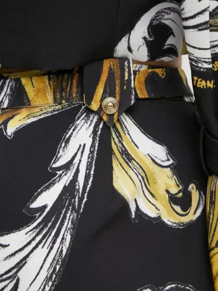 Pantaloni Versace Jeans Couture cu imagine negru