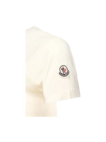 Koszulka Moncler z logo biała