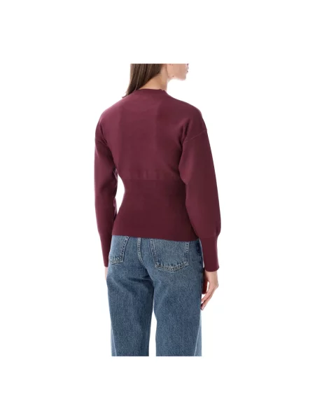 Dzianinowy sweter Anine Bing fioletowy