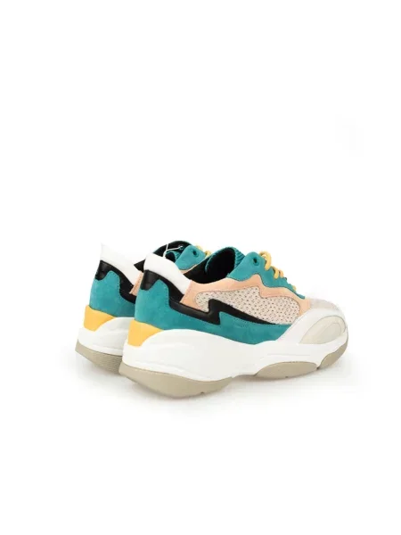 Sneakersy Geox skórzane wiązane szare