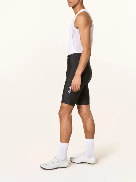 Rapha Cyklistické Kalhoty Core Bib S Ramínky A Polstrovaným Sedlem černá bílá