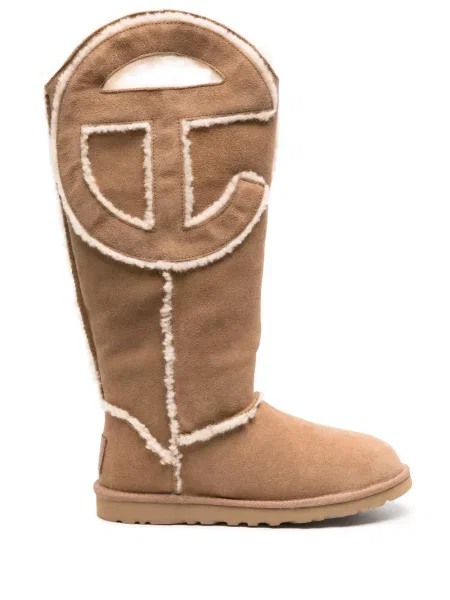 Botine Ugg din piele de căprioară cu autograf