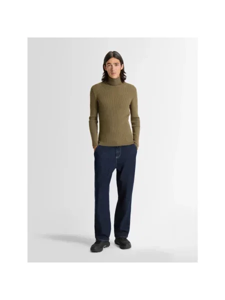 Sweter z golfem Fusalp do golfa zielony