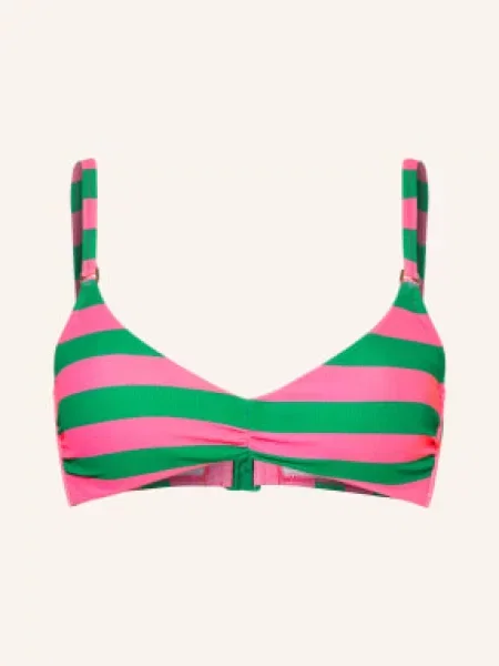 Watercult Bralette Bikiny Stripe Energy růžová zelená