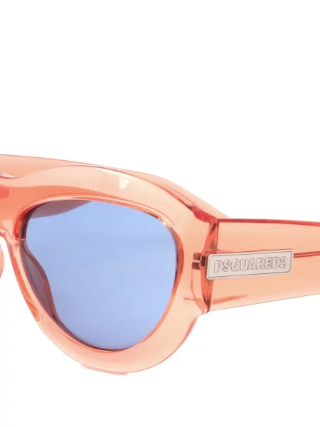 Ochelari de soare Dsquared2 cu autograf portocaliu