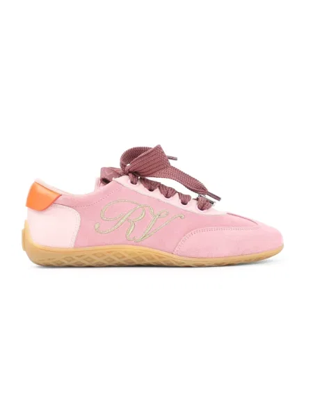 Sneakersy Roger Vivier zamszowe różowe