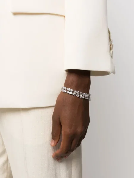 Apyranke Swarovski su kristalais sidabrinė