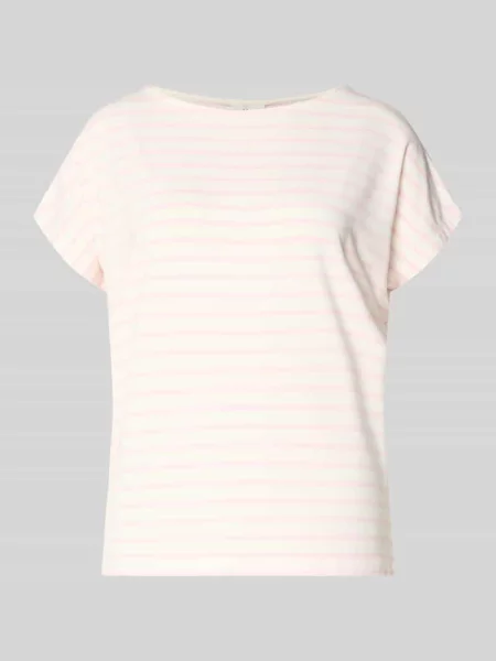 Oversized t-shirt z mieszanki S.oliver Red Label różowa