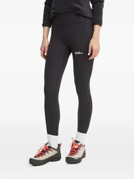 Leggings Jack Wolfskin cu imagine negru