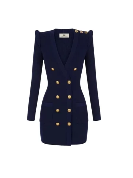 Sukienka mini Elisabetta Franchi niebieska