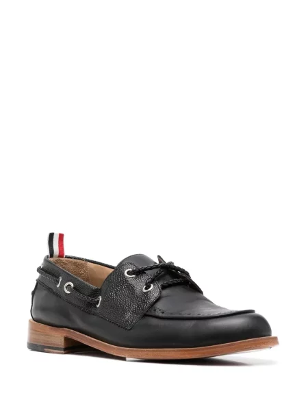 Cipele Thom Browne s vezicama s čipkom crna