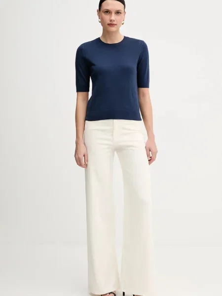 Светр із додаванням вовни Sisley легкий синій