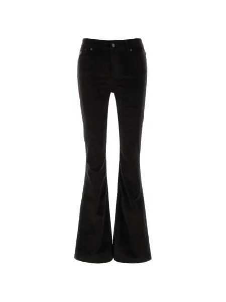 Pantaloni Lois Jeans de catifea cord maro