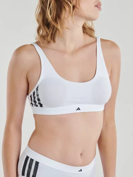 Prugasti top Adidas bijela