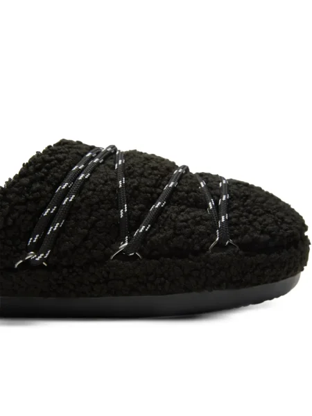 Домашни пантофи Moon Boot с връзки с дантела черно