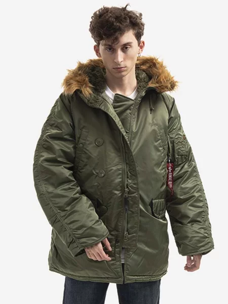 Alpha Industries geacă bărbați de iarnă verde