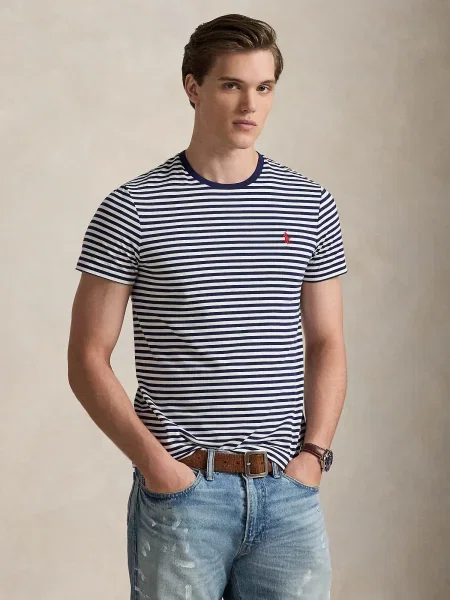 Polo Ralph Lauren Tričko námornícka modrá biela
