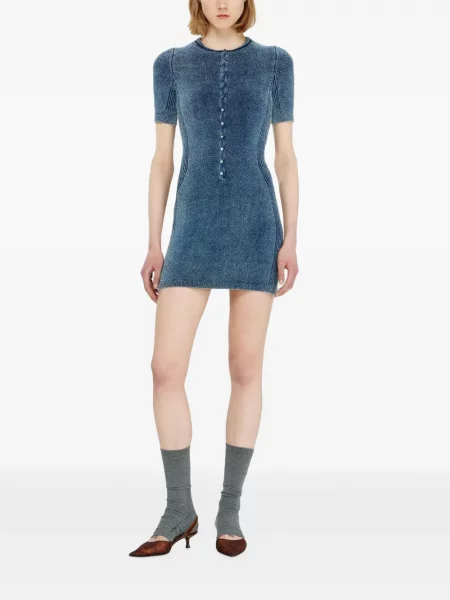 Scurt bouclé rochie Diesel albastru