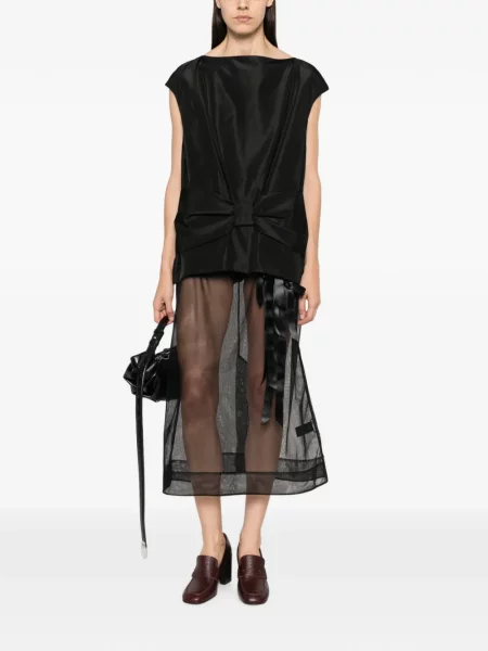 Top Simone Rocha cu funde negru