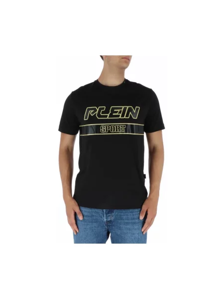Koszulka sportowa Plein Sport z logo czarna