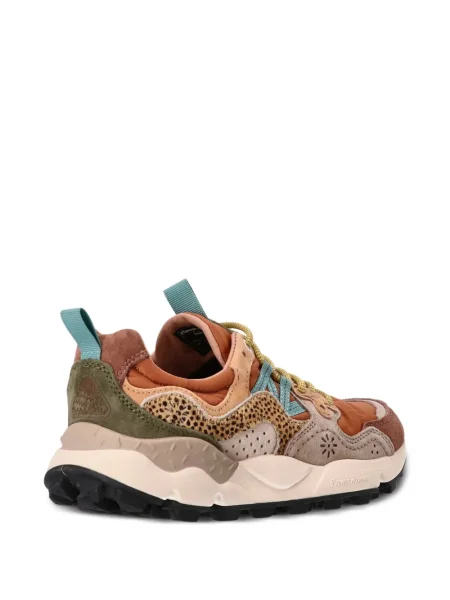 Bőr virágos sneaker Flower Mountain narancsszínű