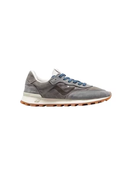 Sneakersy No Map Society skórzane szare