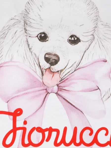 Tricou Fiorucci cu imagine alb