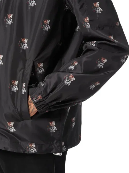 Geacă Philipp Plein cu glugă negru