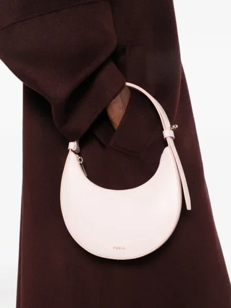 Geantă shopper Furla din piele roz