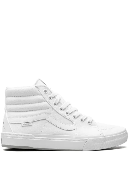 Sneakerși Vans cu șireturi din dantelă alb