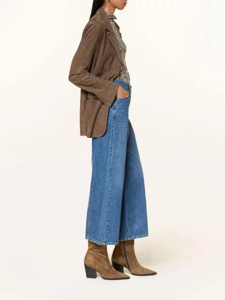 Riani Wide Leg Džíny light authentic blue modré