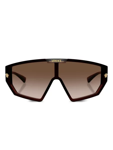 Ochelari de soare Versace Eyewear cu imprimeu geometric maro