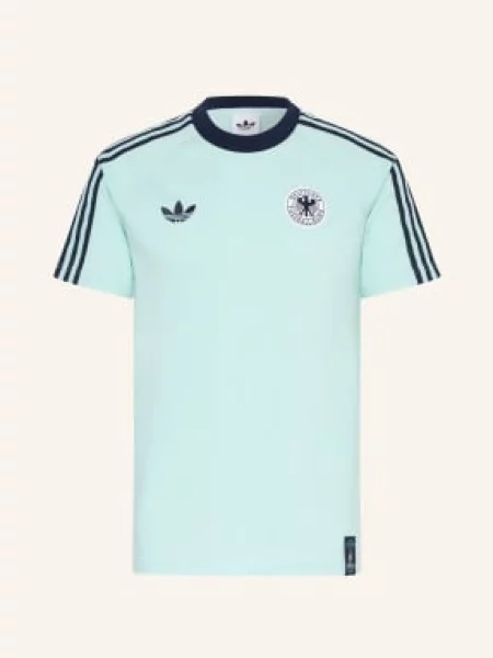 Adidas Tričko Deutschland Originals tyrkysová modrá