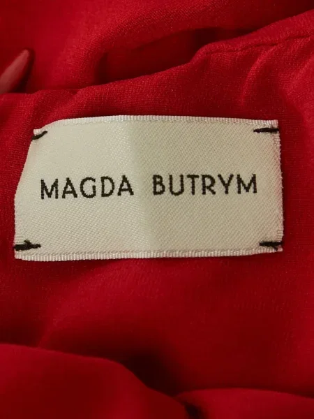 Jedwabna sukienka Alice + Olivia garniturowa czerwona