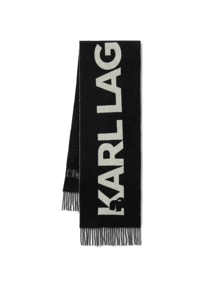 Karl Lagerfeld szalik czarny